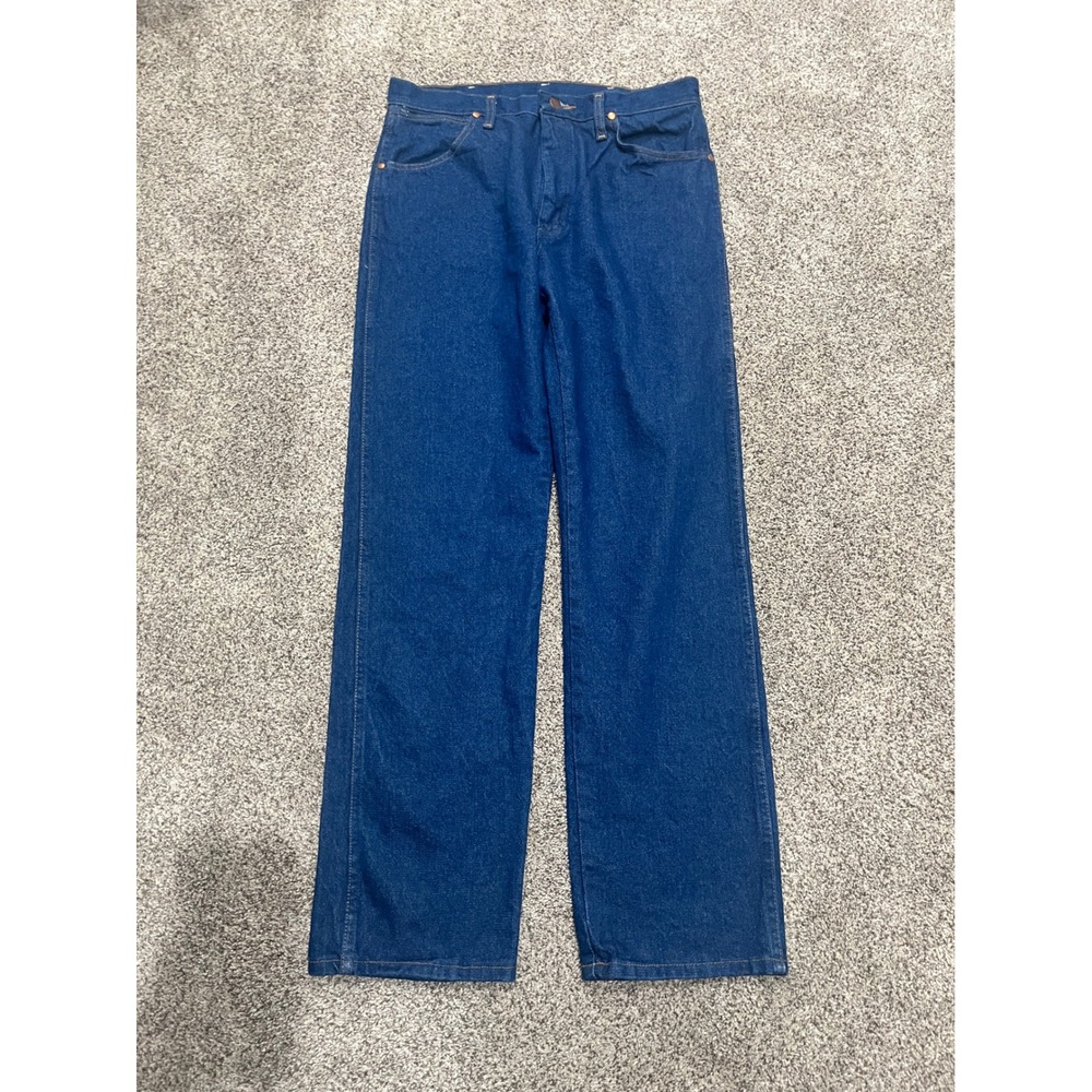 Wrangler 1013MWZPW Cowboy Cut Original Fit Jeans Mens 32x32 Blue Denim Indigo‎